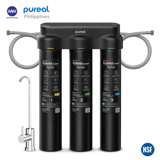 Pureal Hybrid Filter Set Package - 17" 3-Stage Dual Sediment